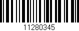Código de barras (EAN, GTIN, SKU, ISBN): '11280345'