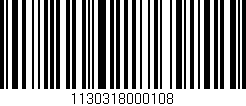 Código de barras (EAN, GTIN, SKU, ISBN): '1130318000108'