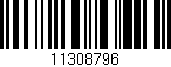 Código de barras (EAN, GTIN, SKU, ISBN): '11308796'
