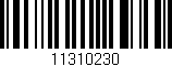 Código de barras (EAN, GTIN, SKU, ISBN): '11310230'