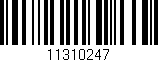 Código de barras (EAN, GTIN, SKU, ISBN): '11310247'