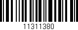 Código de barras (EAN, GTIN, SKU, ISBN): '11311380'