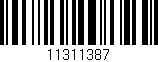 Código de barras (EAN, GTIN, SKU, ISBN): '11311387'