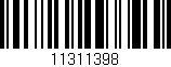 Código de barras (EAN, GTIN, SKU, ISBN): '11311398'