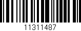 Código de barras (EAN, GTIN, SKU, ISBN): '11311487'