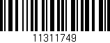 Código de barras (EAN, GTIN, SKU, ISBN): '11311749'