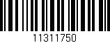 Código de barras (EAN, GTIN, SKU, ISBN): '11311750'
