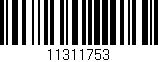 Código de barras (EAN, GTIN, SKU, ISBN): '11311753'