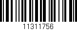 Código de barras (EAN, GTIN, SKU, ISBN): '11311756'
