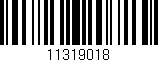 Código de barras (EAN, GTIN, SKU, ISBN): '11319018'