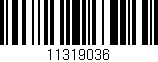 Código de barras (EAN, GTIN, SKU, ISBN): '11319036'