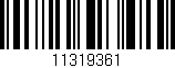 Código de barras (EAN, GTIN, SKU, ISBN): '11319361'