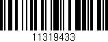 Código de barras (EAN, GTIN, SKU, ISBN): '11319433'