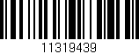 Código de barras (EAN, GTIN, SKU, ISBN): '11319439'