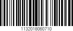 Código de barras (EAN, GTIN, SKU, ISBN): '1132018060710'