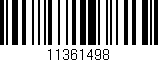 Código de barras (EAN, GTIN, SKU, ISBN): '11361498'