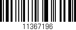 Código de barras (EAN, GTIN, SKU, ISBN): '11367196'