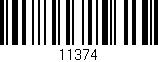 Código de barras (EAN, GTIN, SKU, ISBN): '11374'