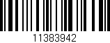 Código de barras (EAN, GTIN, SKU, ISBN): '11383942'