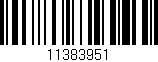 Código de barras (EAN, GTIN, SKU, ISBN): '11383951'
