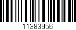 Código de barras (EAN, GTIN, SKU, ISBN): '11383956'