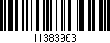 Código de barras (EAN, GTIN, SKU, ISBN): '11383963'