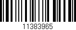 Código de barras (EAN, GTIN, SKU, ISBN): '11383965'