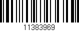 Código de barras (EAN, GTIN, SKU, ISBN): '11383969'