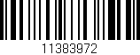 Código de barras (EAN, GTIN, SKU, ISBN): '11383972'