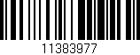 Código de barras (EAN, GTIN, SKU, ISBN): '11383977'