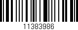 Código de barras (EAN, GTIN, SKU, ISBN): '11383986'
