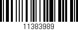 Código de barras (EAN, GTIN, SKU, ISBN): '11383989'