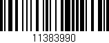 Código de barras (EAN, GTIN, SKU, ISBN): '11383990'