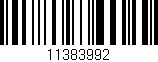 Código de barras (EAN, GTIN, SKU, ISBN): '11383992'