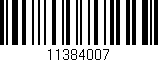 Código de barras (EAN, GTIN, SKU, ISBN): '11384007'