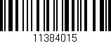 Código de barras (EAN, GTIN, SKU, ISBN): '11384015'
