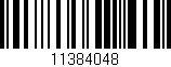 Código de barras (EAN, GTIN, SKU, ISBN): '11384048'