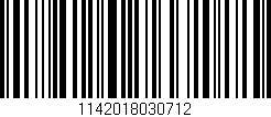 Código de barras (EAN, GTIN, SKU, ISBN): '1142018030712'