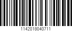 Código de barras (EAN, GTIN, SKU, ISBN): '1142018040711'