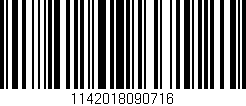 Código de barras (EAN, GTIN, SKU, ISBN): '1142018090716'
