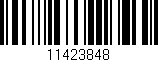 Código de barras (EAN, GTIN, SKU, ISBN): '11423848'