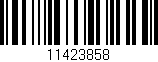 Código de barras (EAN, GTIN, SKU, ISBN): '11423858'