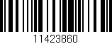 Código de barras (EAN, GTIN, SKU, ISBN): '11423860'