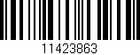 Código de barras (EAN, GTIN, SKU, ISBN): '11423863'