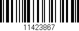 Código de barras (EAN, GTIN, SKU, ISBN): '11423867'