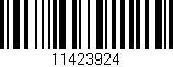 Código de barras (EAN, GTIN, SKU, ISBN): '11423924'