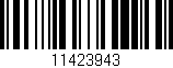 Código de barras (EAN, GTIN, SKU, ISBN): '11423943'