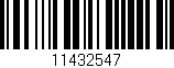Código de barras (EAN, GTIN, SKU, ISBN): '11432547'