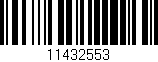 Código de barras (EAN, GTIN, SKU, ISBN): '11432553'