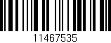 Código de barras (EAN, GTIN, SKU, ISBN): '11467535'